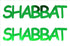 Custom-Buzz Word - SHABBAT Green