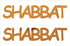 Custom-Buzz Word - SHABBAT Orange