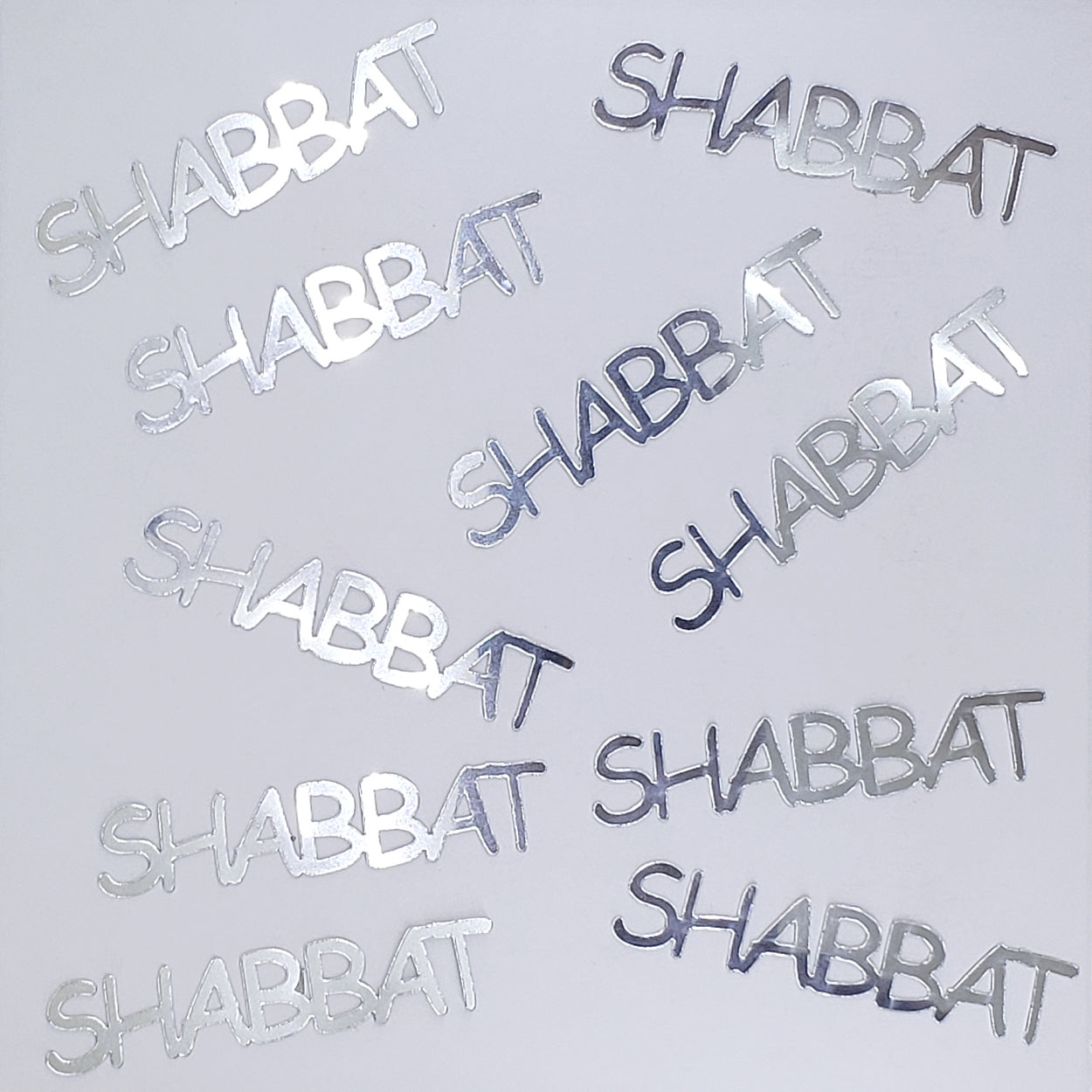 Custom-Buzz Word - SHABBAT Silver