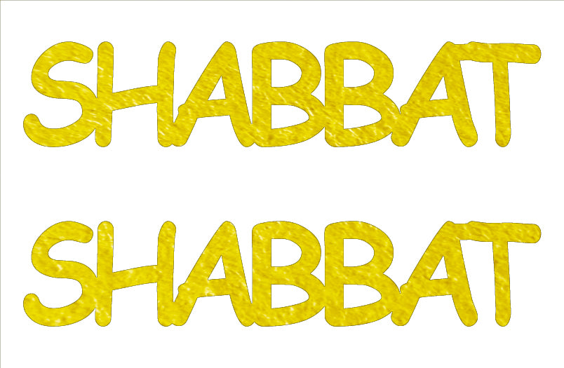 Custom-Buzz Word - SHABBAT Yellow Paper