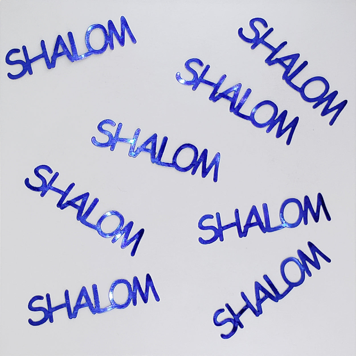 Custom-Buzz Word - SHALOM Blue Royal