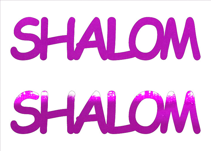 Custom-Buzz Word - SHALOM Fuchsia