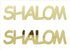 Custom-Buzz Word - SHALOM Gold