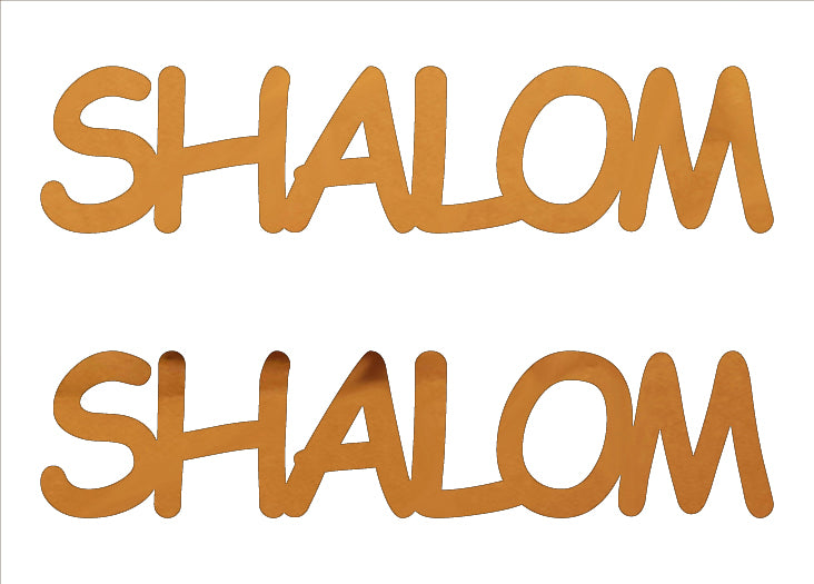 Custom-Buzz Word - SHALOM Orange