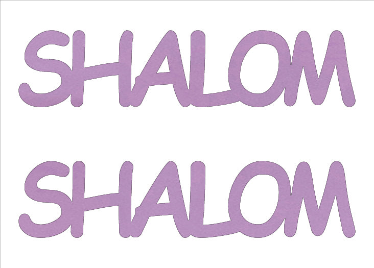 Custom-Buzz Word - SHALOM Pink