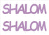 Custom-Buzz Word - SHALOM Pink