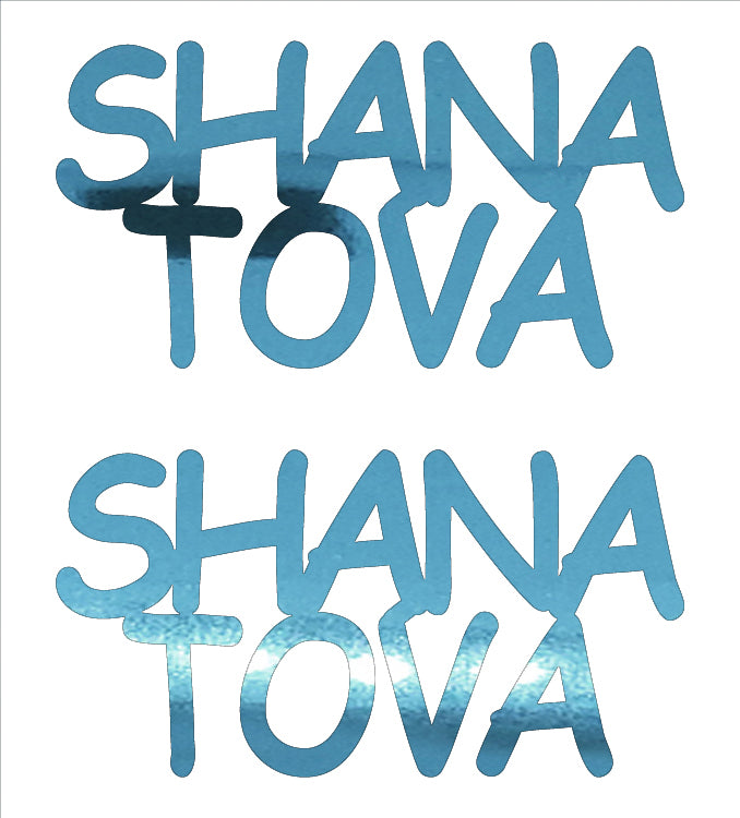 Custom-Buzz Word - SHANA TOVA Blue Sky