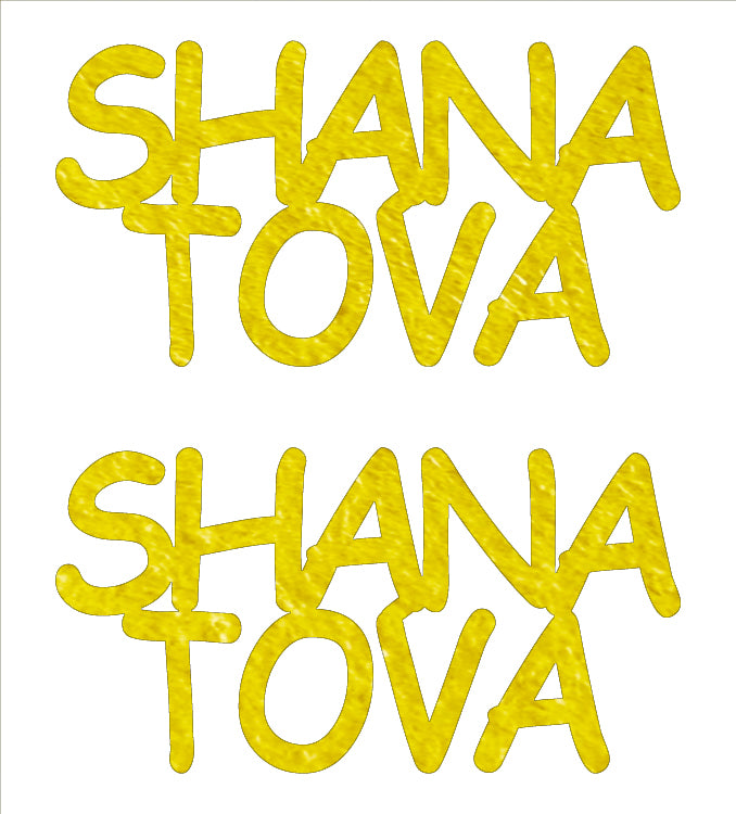 Custom-Buzz Word - SHANA TOVA Yellow Paper