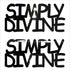 Custom-Buzz Word - SIMPLY DIVINE Black