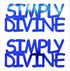 Custom-Buzz Word - SIMPLY DIVINE Blue Royal