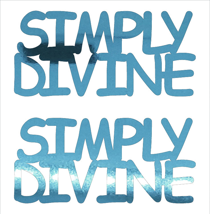 Custom-Buzz Word - SIMPLY DIVINE Blue Sky