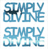 Custom-Buzz Word - SIMPLY DIVINE Blue Sky