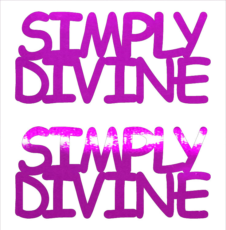 Custom-Buzz Word - SIMPLY DIVINE Fuchsia