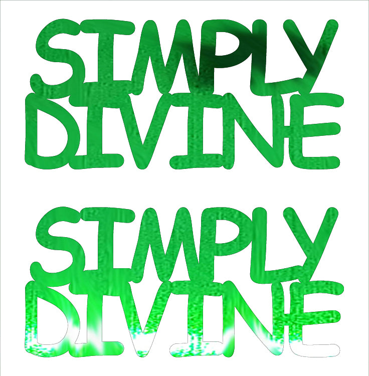 Custom-Buzz Word - SIMPLY DIVINE Green