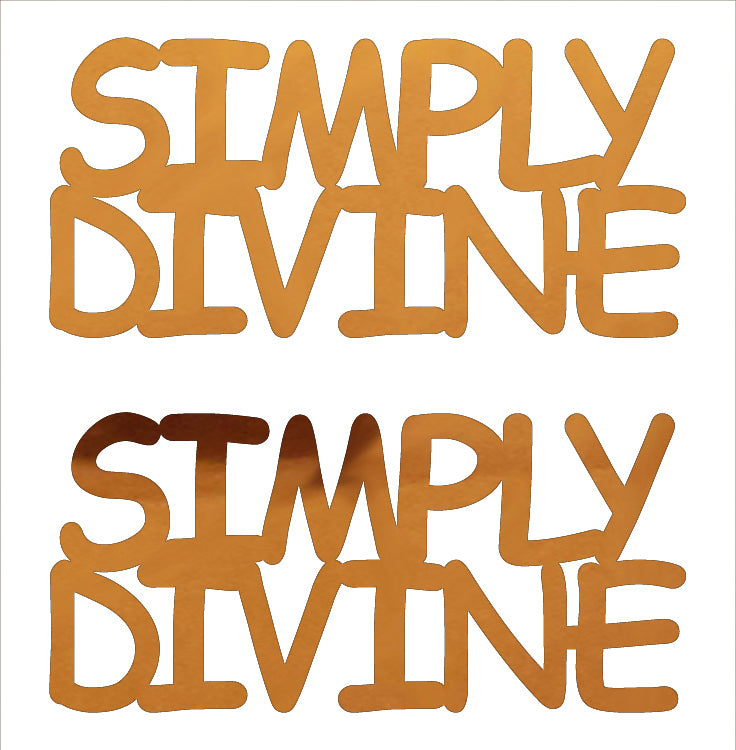 Custom-Buzz Word - SIMPLY DIVINE Orange