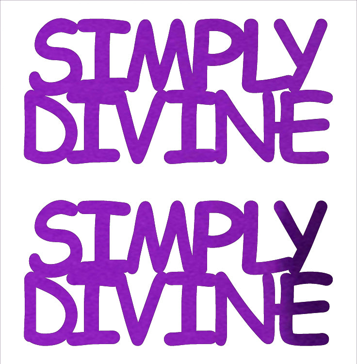 Custom-Buzz Word - SIMPLY DIVINE Purple