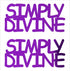 Custom-Buzz Word - SIMPLY DIVINE Purple