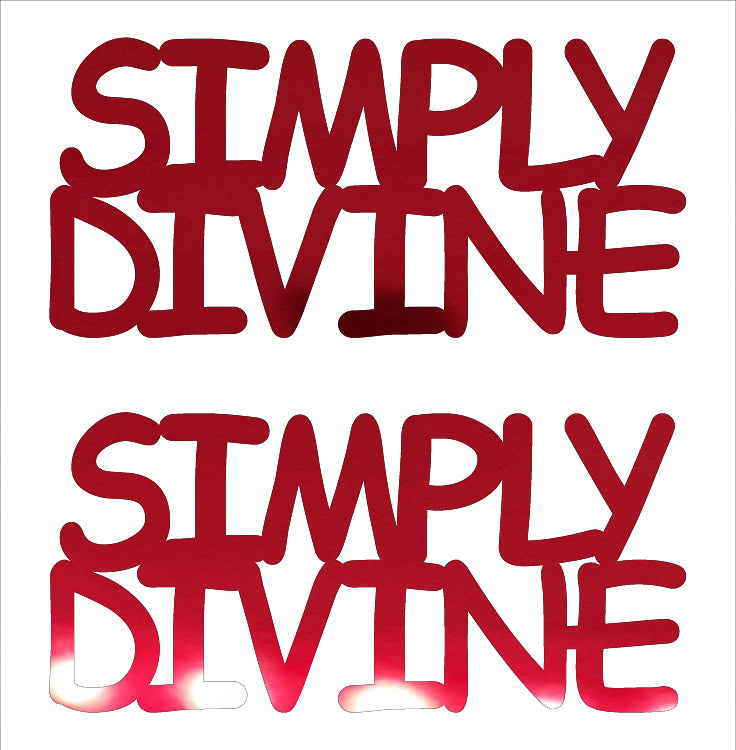 Custom-Buzz Word - SIMPLY DIVINE Red