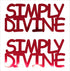 Custom-Buzz Word - SIMPLY DIVINE Red