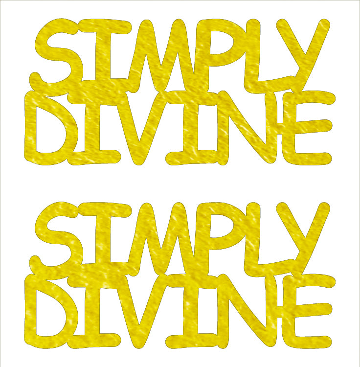 Custom-Buzz Word - SIMPLY DIVINE Yellow Paper