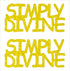 Custom-Buzz Word - SIMPLY DIVINE Yellow Paper