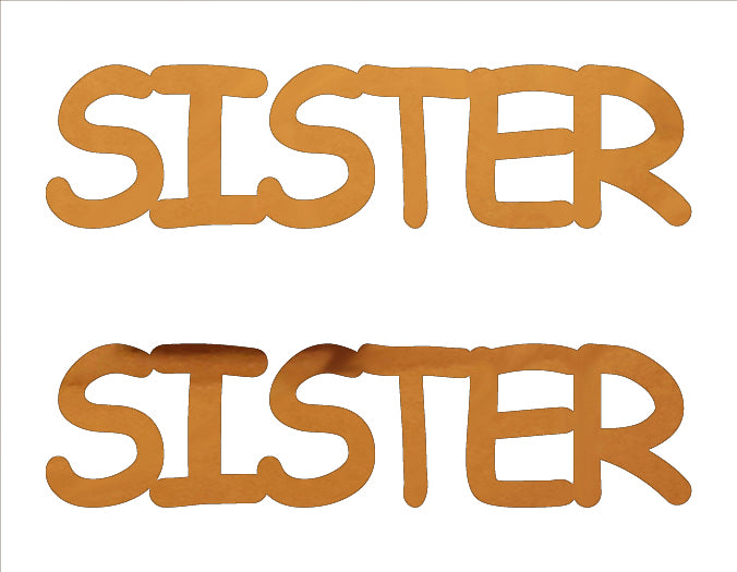 Custom-Buzz Word - SISTER Orange