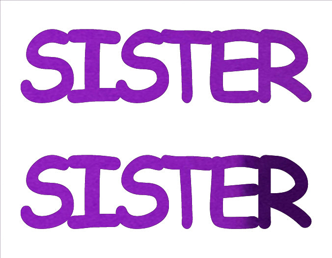 Custom-Buzz Word - SISTER Purple