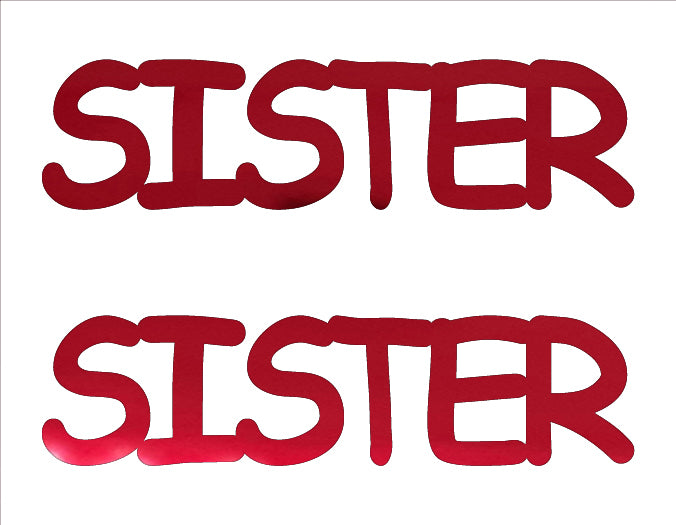 Custom-Buzz Word - SISTER Red