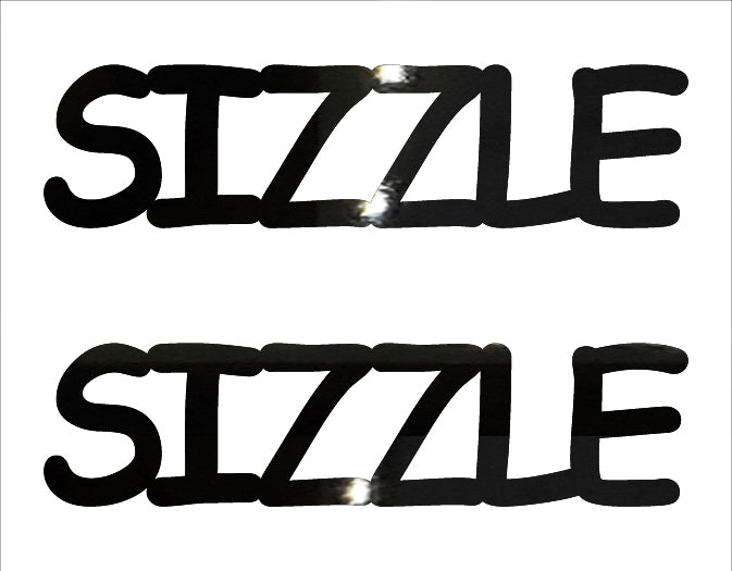 Custom-Buzz Word - SIZZLE Black