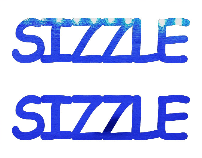 Custom-Buzz Word - SIZZLE Blue Royal