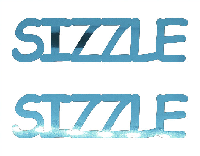 Custom-Buzz Word - SIZZLE Blue Sky