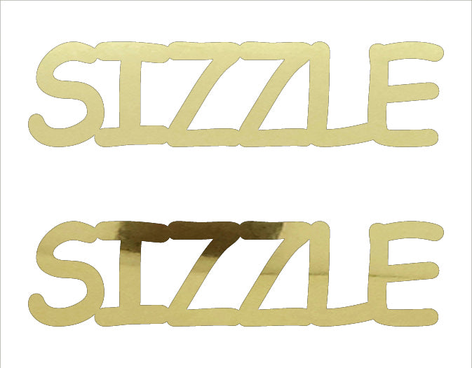 Custom-Buzz Word - SIZZLE Gold