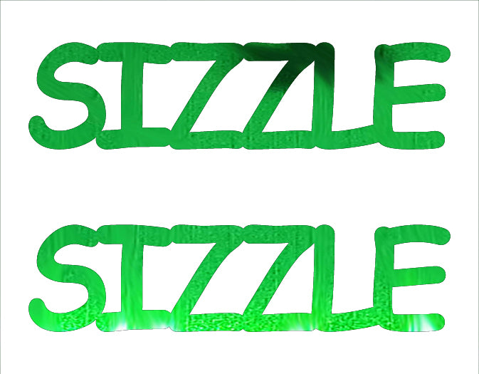 Custom-Buzz Word - SIZZLE Green