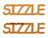 Custom-Buzz Word - SIZZLE Orange