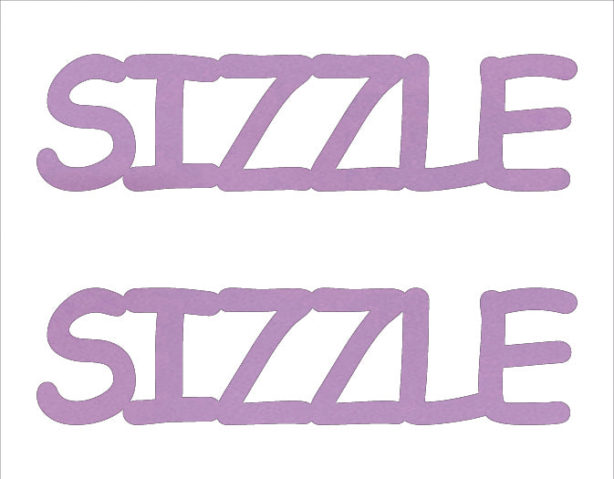 Custom-Buzz Word - SIZZLE Pink