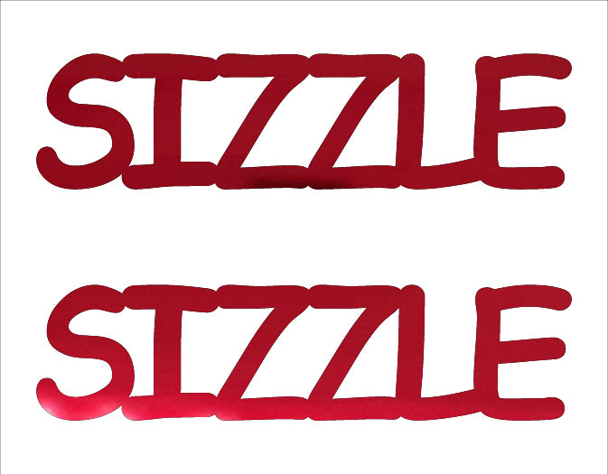 Custom-Buzz Word - SIZZLE Red