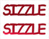 Custom-Buzz Word - SIZZLE Red