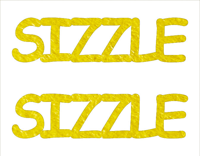 Custom-Buzz Word - SIZZLE Yellow Paper