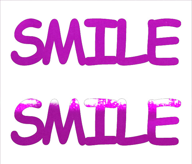 Custom-Buzz Word - SMILE Fuchsia