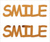 Custom-Buzz Word - SMILE Orange