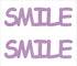 Custom-Buzz Word - SMILE Pink