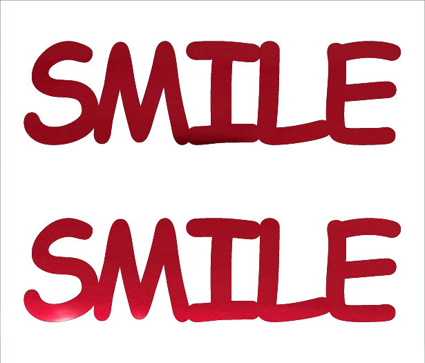 Custom-Buzz Word - SMILE Red