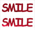 Custom-Buzz Word - SMILE Red