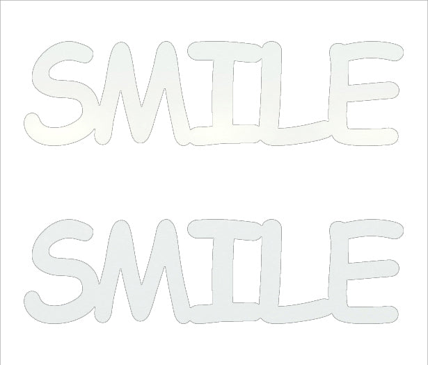 Custom-Buzz Word - SMILE White