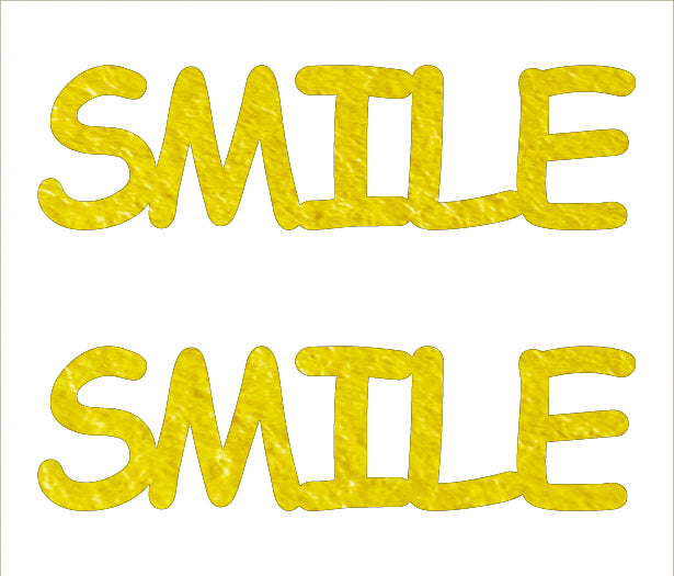 Custom-Buzz Word - SMILE Yellow Paper