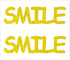 Custom-Buzz Word - SMILE Yellow Paper