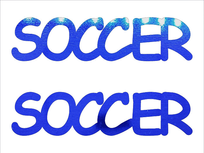 Custom-Buzz Word - SOCCER Blue Royal