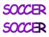 Custom-Buzz Word - SOCCER Purple