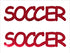 Custom-Buzz Word - SOCCER Red