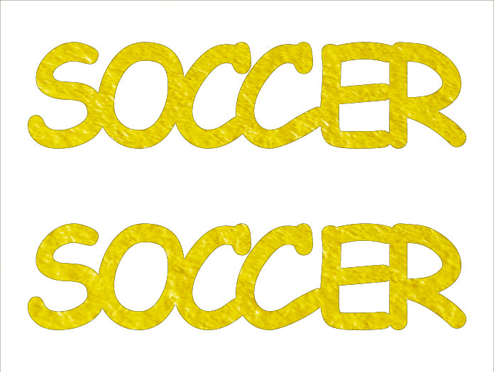 Custom-Buzz Word - SOCCER Yellow Paper